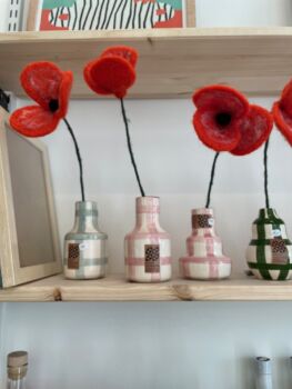 Carafe mini vase mauve