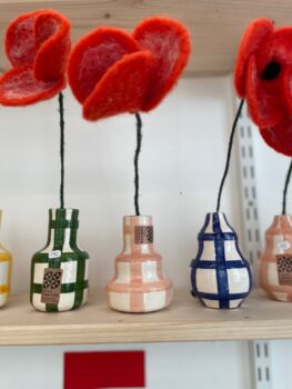 Stepped mini vase terracotta
