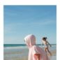 Poncho Rose Seaside 1-3 ans