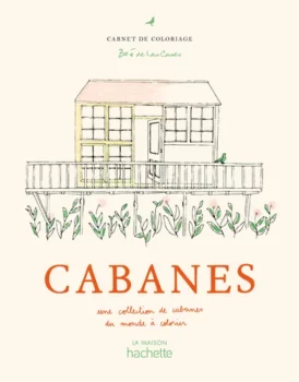 Livre coloriage cabanes