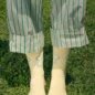 Chaussettes Citron Clair Fleur Bleue