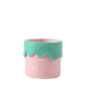 Cache Pot Laine Rabat Wavy Pink Green 26