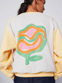 Sweat écru et poussin go bobo choses