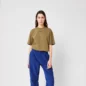 Pantalon Velours Bleu