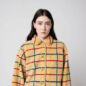 Veste Moutonnée Grille Colorée