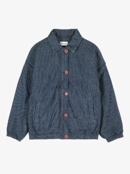 Veste denim rayures