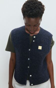 Gilet east navy melangé