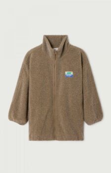 Veste hoktown longue zipée muscade