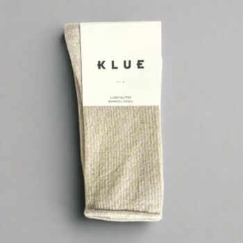 Chaussettes glitter lurex beige 36-40