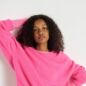 Pull Vitow Rose Fluo Alpaga Laine
