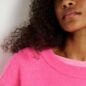 Pull Vitow Rose Fluo Alpaga Laine