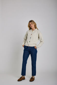 Cardigan cycle blanc