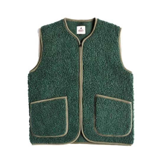 Veste Sans Manches Laine Vert dark green