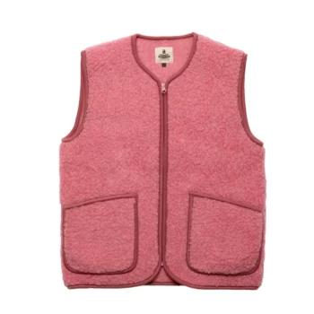 Veste sans manches laine rose