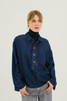 Surchemise joanie nuit bleu indigo