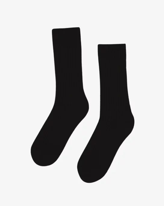 Chaussettes Laine Merinos Deep Black
