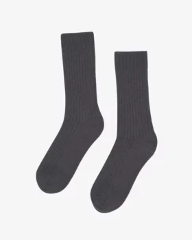 Chaussettes laine merinos lava grey