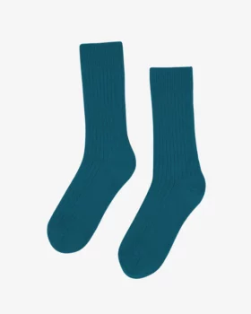 Chaussettes laine merinos ocean green