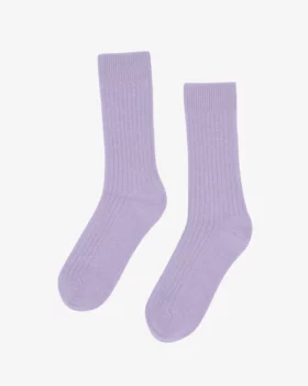 Chaussettes laine merinos soft lavender