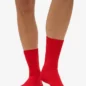 Chaussettes Laine Merinos Red Tangerine