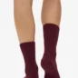 Chaussettes Laine Merinos Oxblood Red
