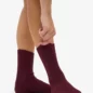 Chaussettes Laine Merinos Oxblood Red