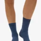 Chaussettes Laine Merinos Petrol Blue