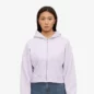 Veste Crop Zipée Soft Lavender