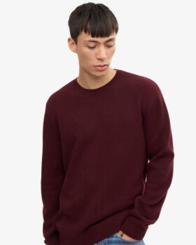 Pull laine merinos oxblood red