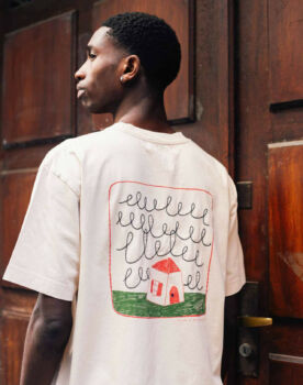 Tee shirt tempête crème maison moche