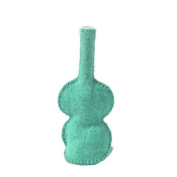 Wool vase bubble green
