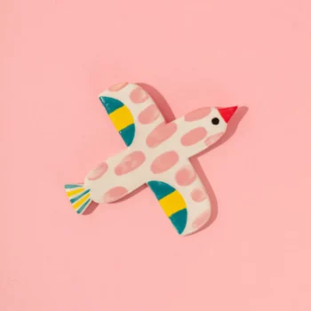 Céramique oiseau bird pink