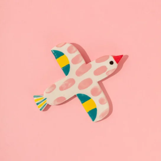 Céramique Oiseau Bird Pink