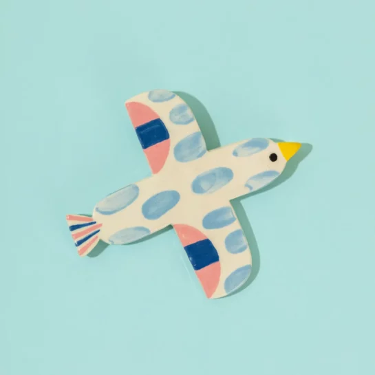 Céramique Oiseau Bird Baby Blue