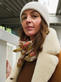 Foulard adulte indore ocre