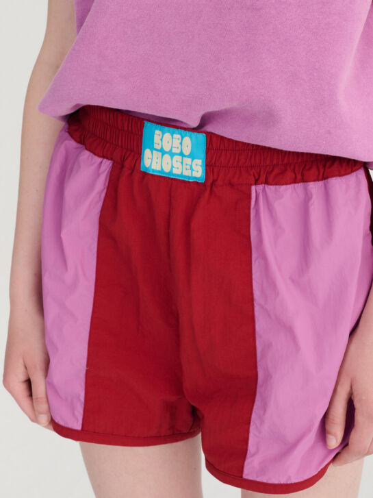 Sporty Short Color Block