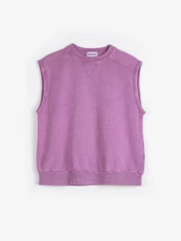 Sweat sans-manches faded cherry