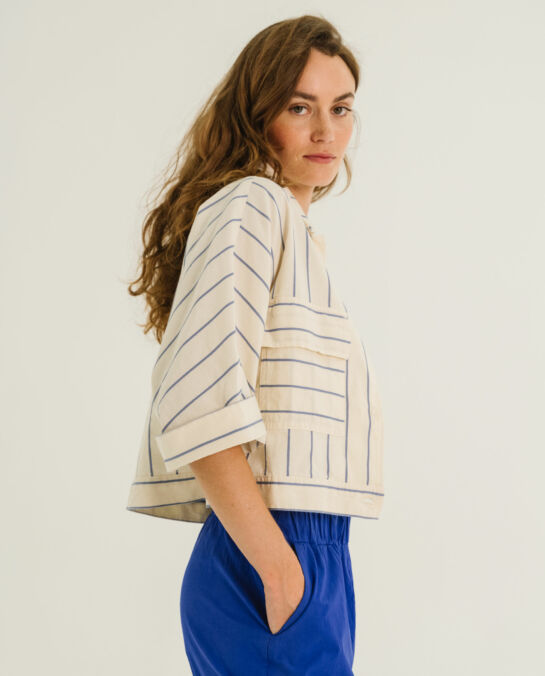 Chemise Etienne Greige et rayures