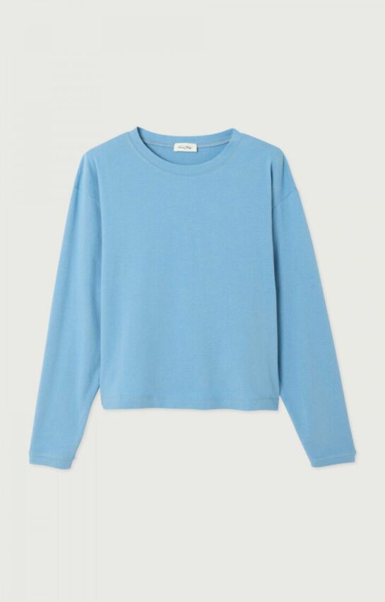 Tee Shirt Manches longues Ypawood Bleu Chiné