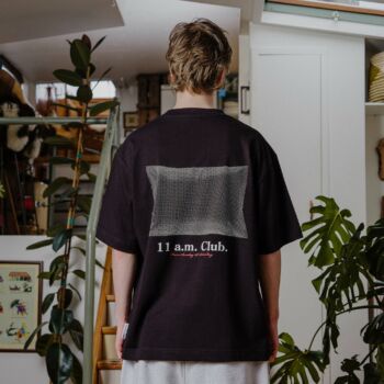 Tee shirt 11am club pillow noir
