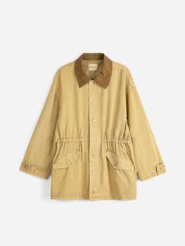 Veste washed cotton brown