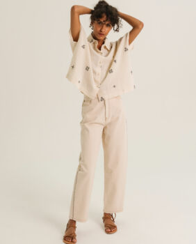 Chemise cinzia arles greige