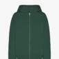 Veste Oversized à Capuche Zipée Emerald Green