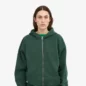 Veste Oversized à Capuche Zipée Emerald Green