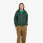 Veste Oversized à Capuche Zipée Emerald Green