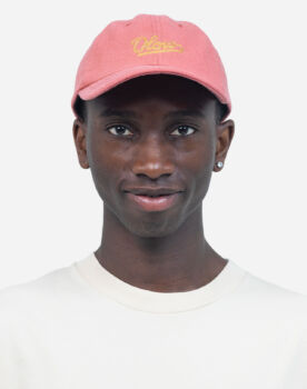 Casquette signature rose
