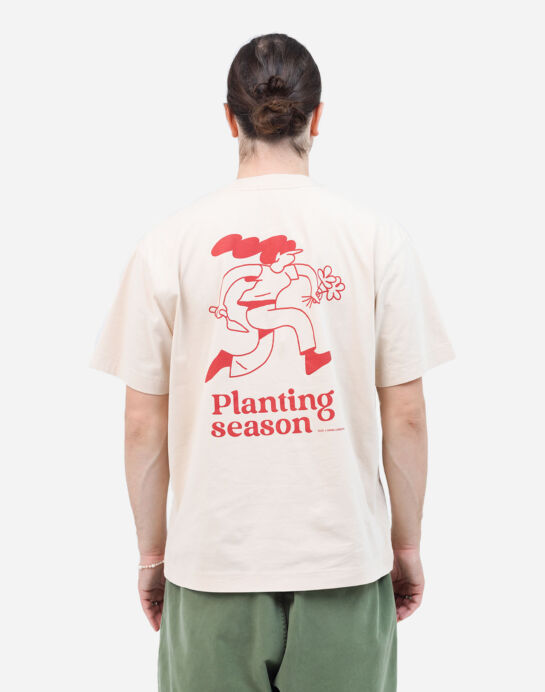 Tee Shirt Planting Season Simon Landrein Crème