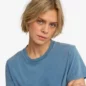Crop Shirt Boxy Faded Indigo