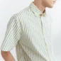 Chemise Paddy Colliure Rayures Jaune et Bleu