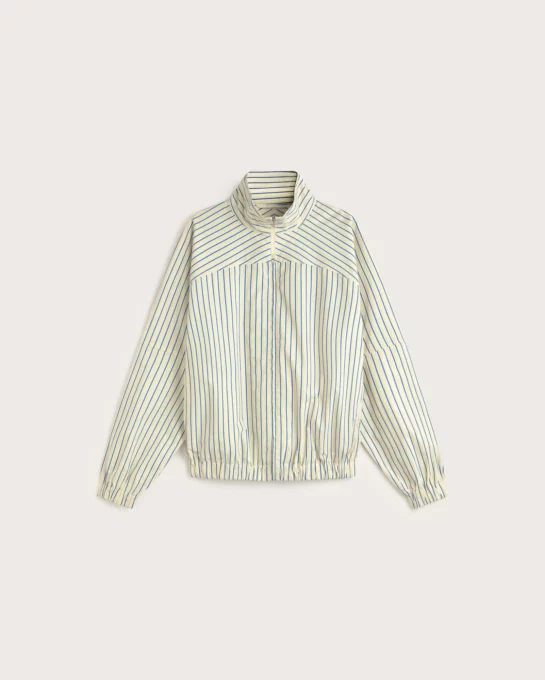 Veste Monica Colliure Rayures Jaune Et Bleu